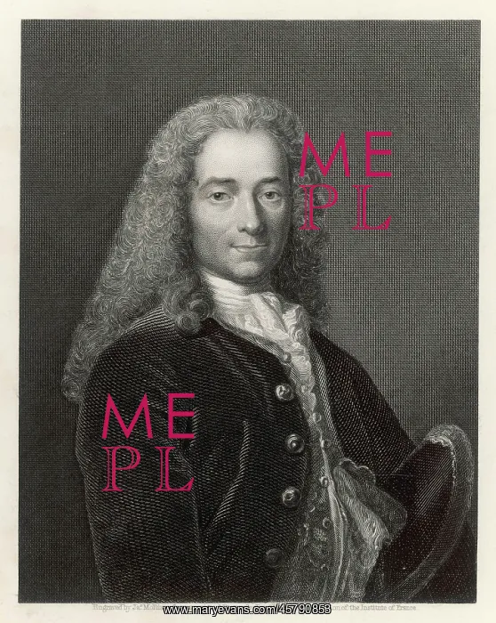  : Voltaire. Francois-Marie Arouet (1694 - 1778), French writer and philosopher