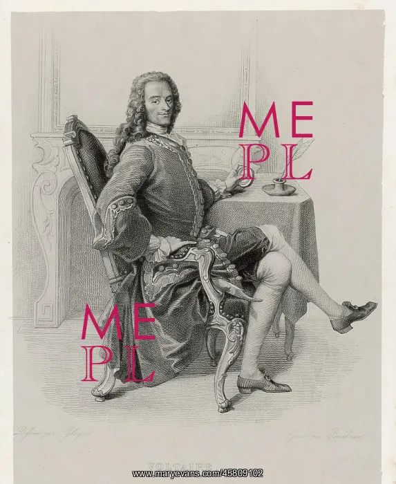  : Voltaire. Francois-Marie Arouet (1694 - 1778)