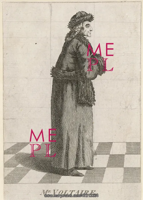  : Voltaire. Francois-Marie Arouet (1694 - 1778) the French writer and philosopher