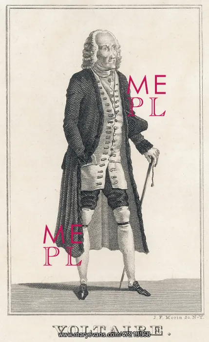  : Voltaire. Francois-Marie Arouet (1694 - 1778), French writer and philosopher