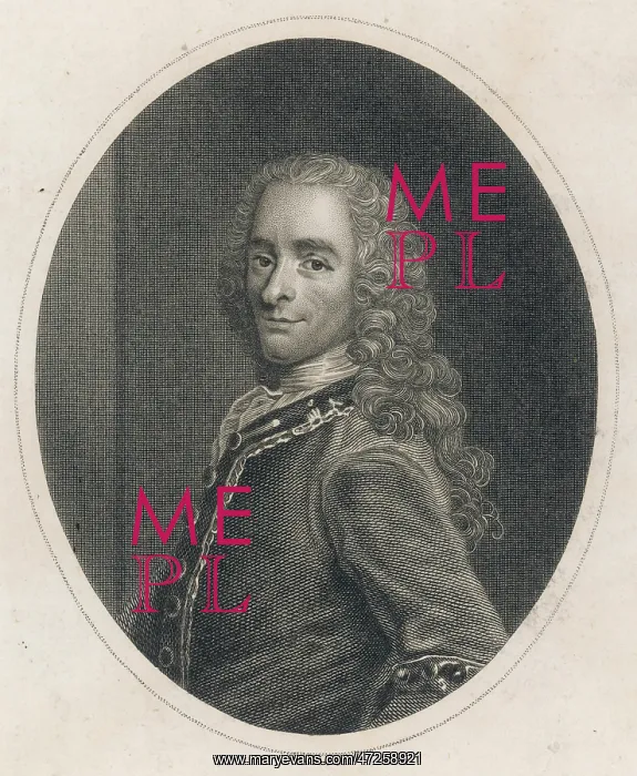  : VOLTAIRE. FRANCOIS-MARIE AROUET VOLTAIRE (1694 - 1778), French writer and philosopher