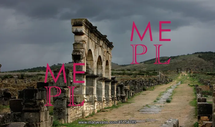 : Volubilis. House of Columns on the Decumanus, Volubilis : Volubilis. House of Columns on the Decumanus, Volubilis