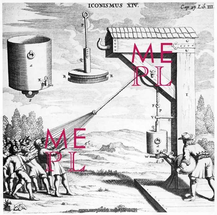 : Von Guericke's demonstration of the strength of : Von Guericke's demonstration of the strength of