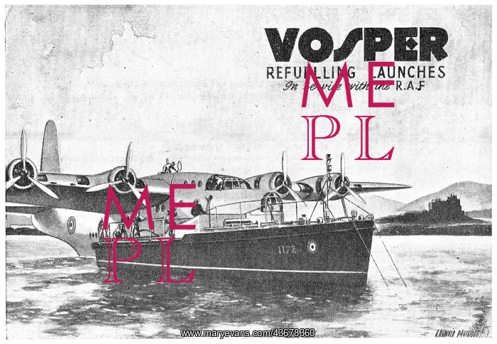 : Vosper Flying Boat Refuelling Tenders : Vosper Flying Boat Refuelling Tenders