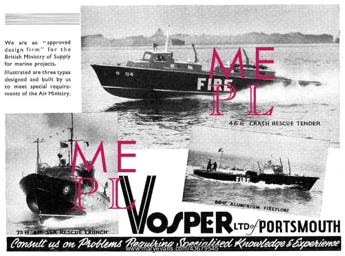: Vosper Marine Craft : Vosper Marine Craft