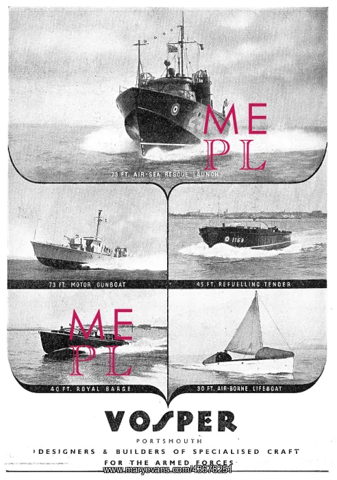 : Vosper Marine Craft For The Armed Forces : Vosper Marine Craft For The Armed Forces