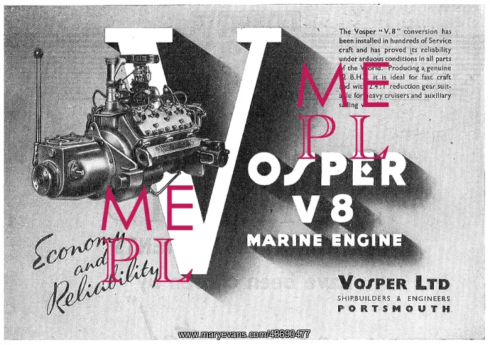  : Vosper V8 Marine Engine