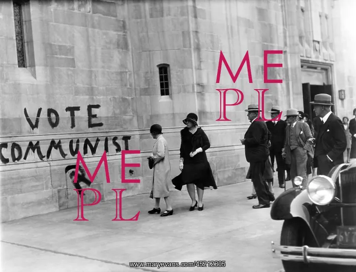 : VOTE COMMUNIST is painted on the Church ? : VOTE COMMUNIST is painted on the Church ?