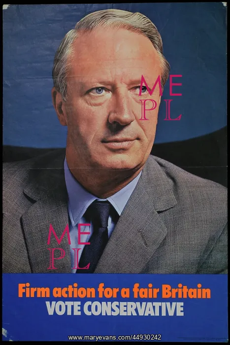 : Vote Conservative. Campaign poster : Vote Conservative. Campaign poster