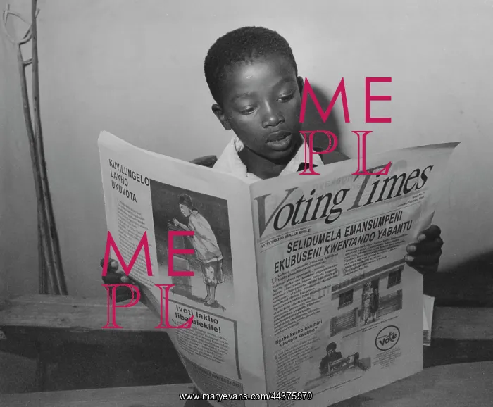 : A voter of the future, Driefontein : A voter of the future, Driefontein