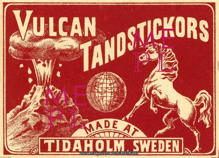 : Vulcan matches advert : Vulcan matches advert