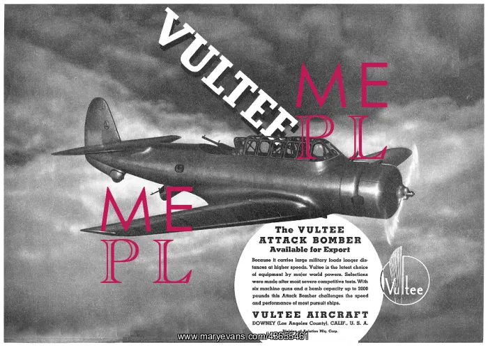  : Vultee Attack Aircraft