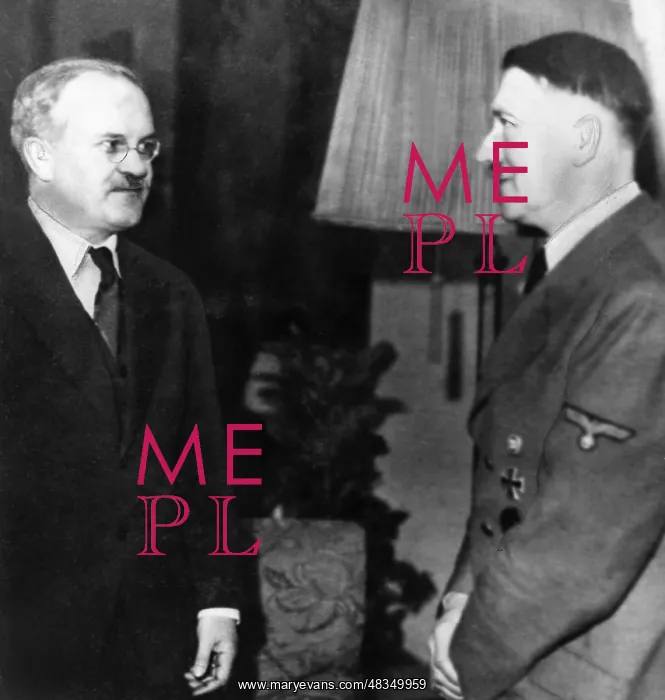 : Vyacheslav Molotov with Adolf Hitler, 1940 : Vyacheslav Molotov with Adolf Hitler, 1940