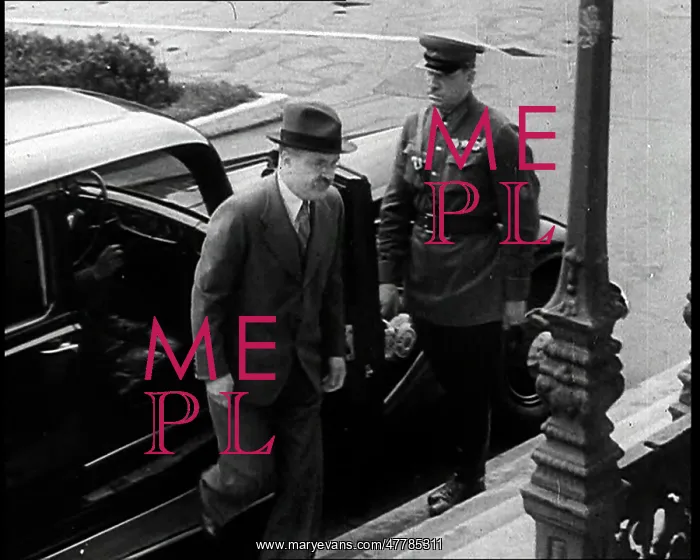 : Vyacheslav Molotov Exiting a Car : Vyacheslav Molotov Exiting a Car