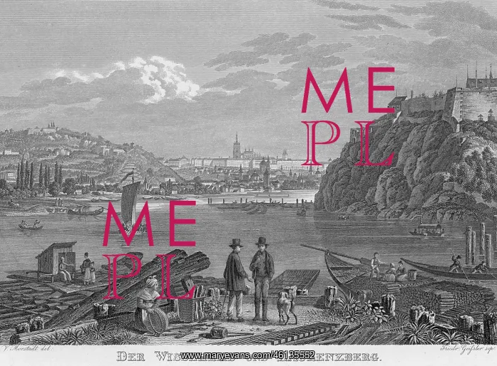 : Vysehrad and Laurenz mountain in Prague : Vysehrad and Laurenz mountain in Prague