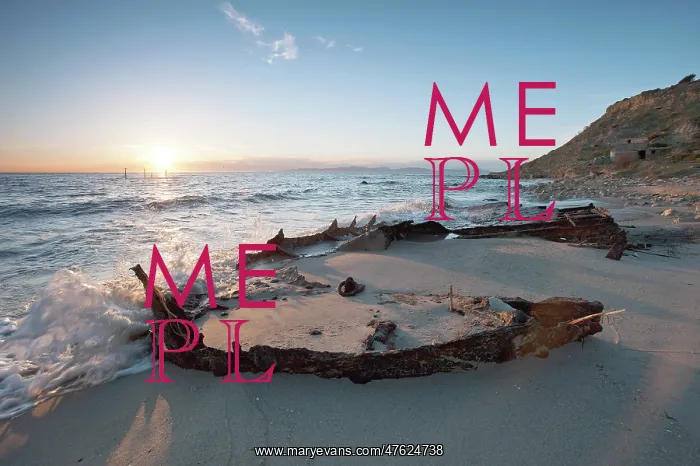: W Beach - looking towardsTekke Burnu with British wreck : W Beach - looking towardsTekke Burnu with British wreck