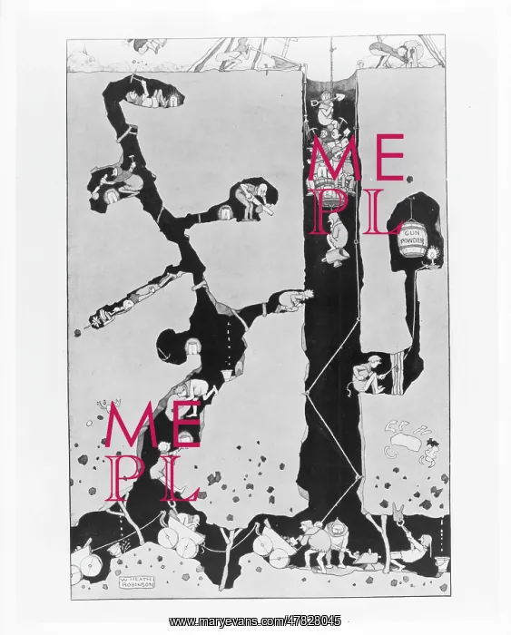 : W. Heath-Robinson: Coal mine : W. Heath-Robinson: Coal mine