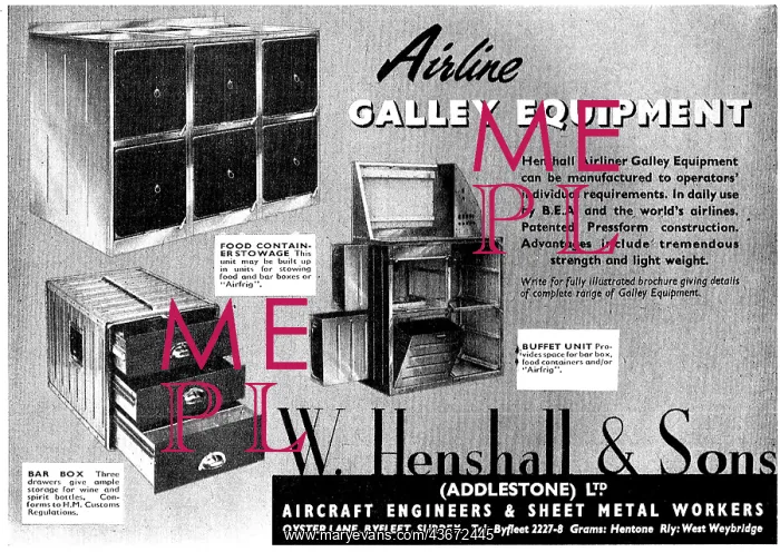 : W. Henshall Aircraft Galley Equipment : W. Henshall Aircraft Galley Equipment