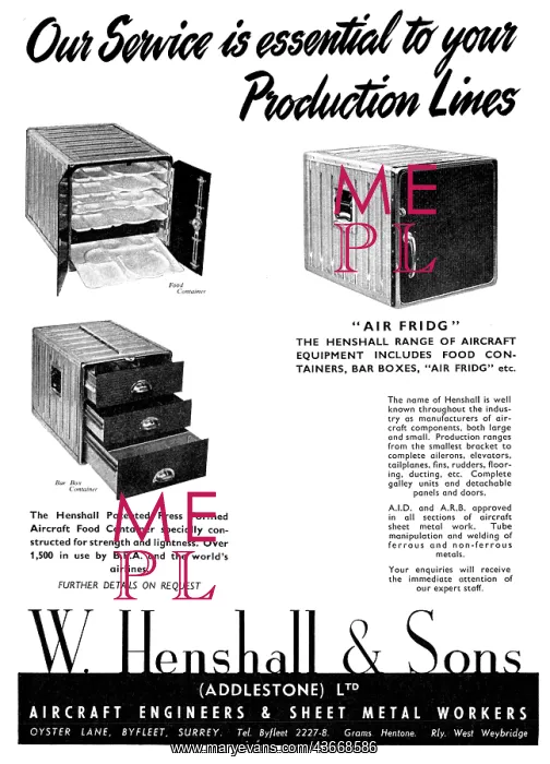  : W. Henshall Sheet Metal Components. Henshall