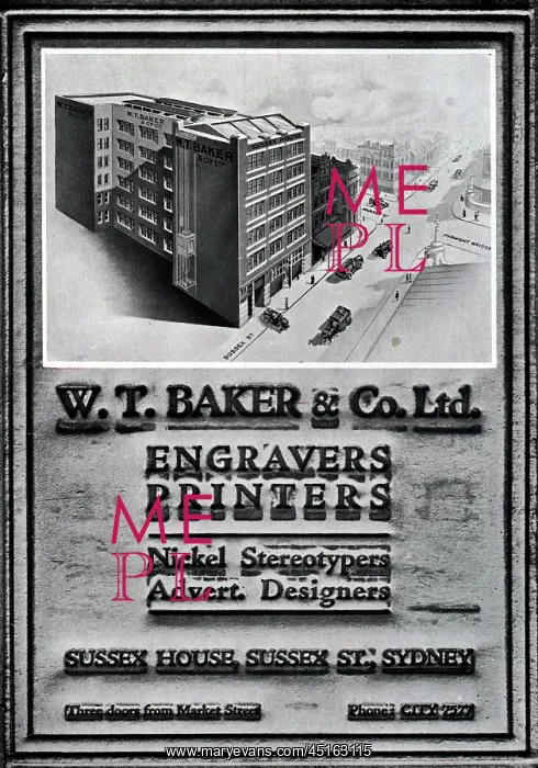 : W. T. Baker & Co Advertisement : W. T. Baker & Co Advertisement