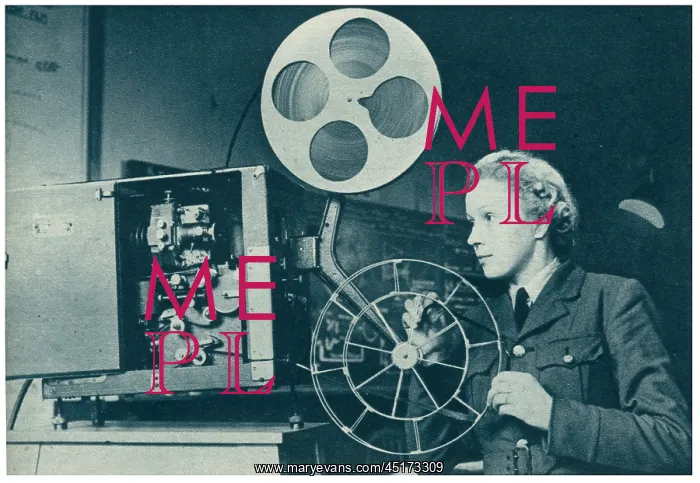 : W.A.A.F. Operating A Cine Projector : W.A.A.F. Operating A Cine Projector