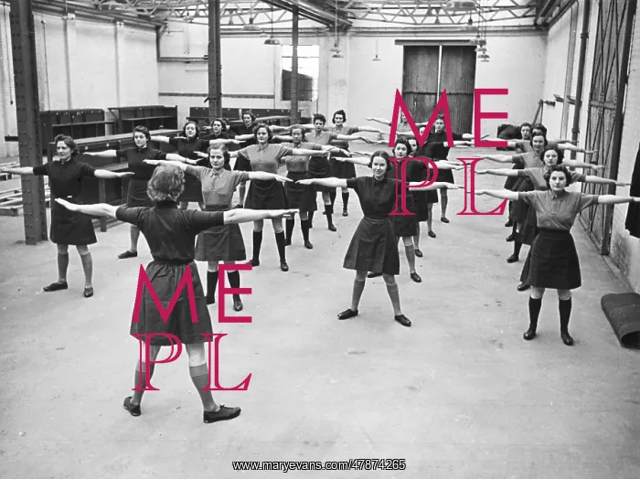  : WAAF WWII. WAAF fitness training during World War II