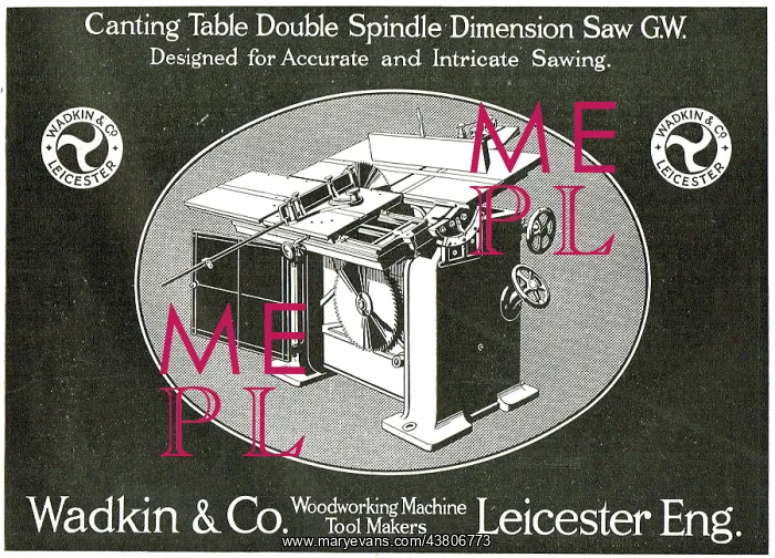 : Wadkin Canting Table Double Spindle Dimension Saw : Wadkin Canting Table Double Spindle Dimension Saw