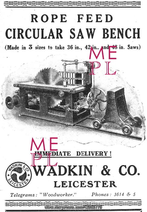 : Wadkin Rope Feed Circular Saw Bench : Wadkin Rope Feed Circular Saw Bench