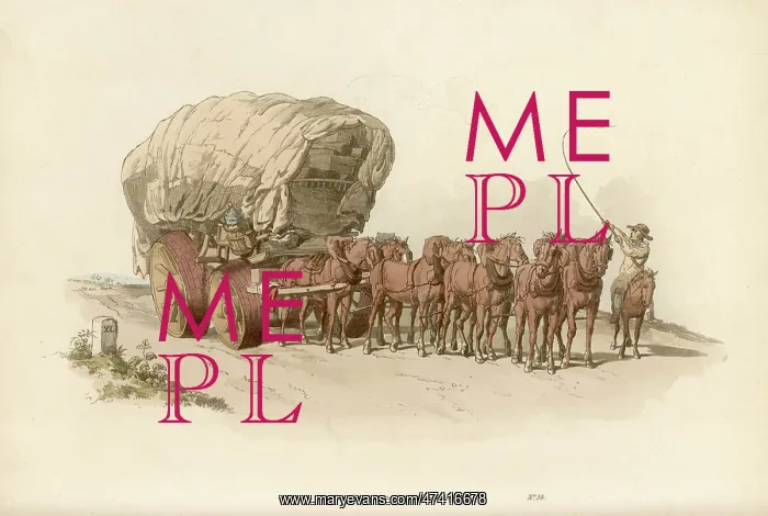  : Waggoners. WAGGONERS - A broad-wheeled waggon