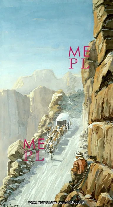 : Wagon Descending a Pass, 1880-1890 : Wagon Descending a Pass, 1880-1890