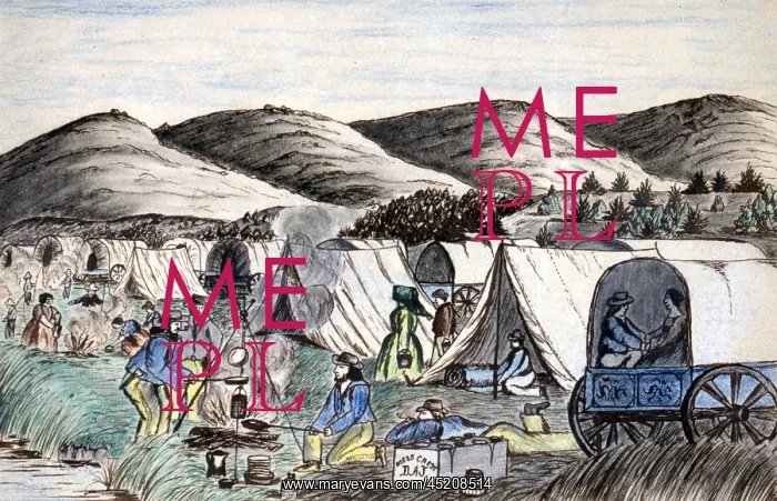  : Wagon Train to the West. A wagon train of ?