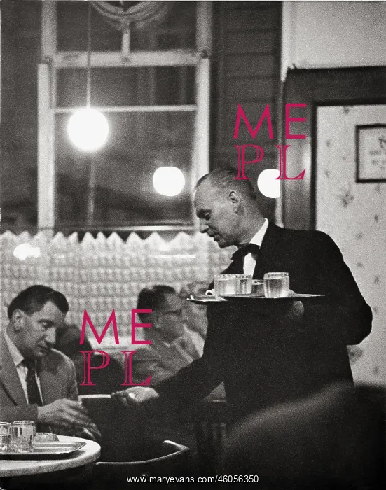  : Waiter in Cafe Hawelka in Vienna