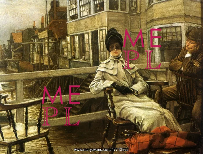 : Waiting at the Dock, by Tissot : Waiting at the Dock, by Tissot