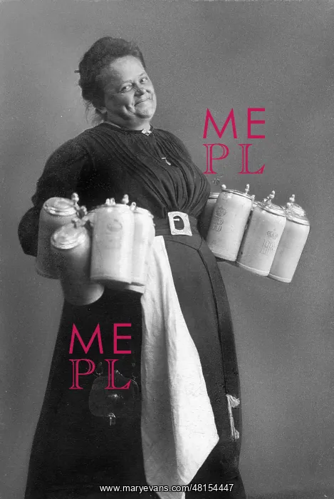 : A waitress from Munich, 1909 : A waitress from Munich, 1909