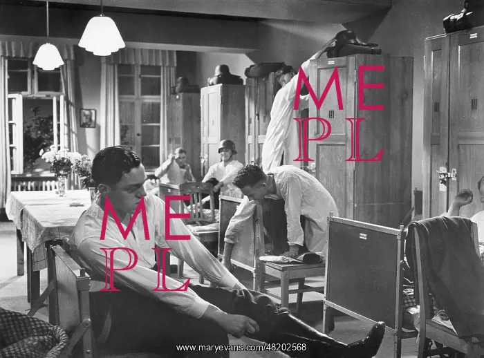 : Waking up in a barracks in Three Non Coms, 1939 : Waking up in a barracks in Three Non Coms, 1939