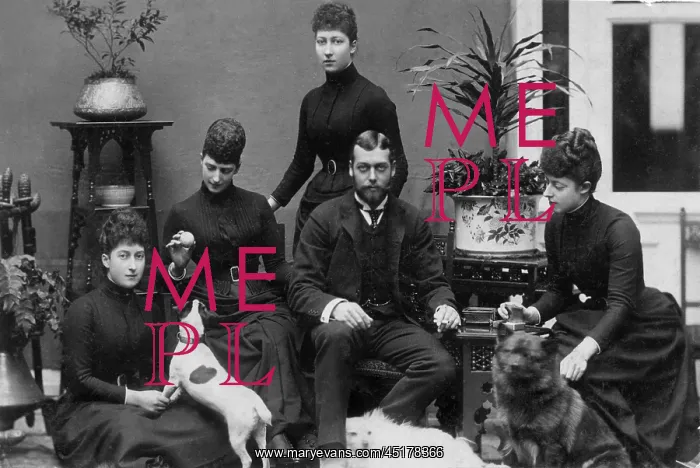 : The Wales family in mourning : The Wales family in mourning