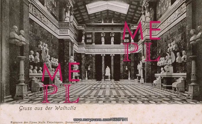: The Walhalla - Interior - Danube River, Bavaria, Germany : The Walhalla - Interior - Danube River, Bavaria, Germany