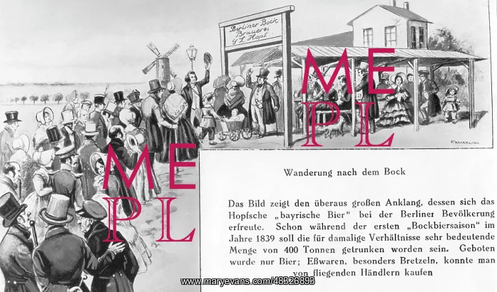 : Walk to a bock beer bar, Berlin 1839 : Walk to a bock beer bar, Berlin 1839