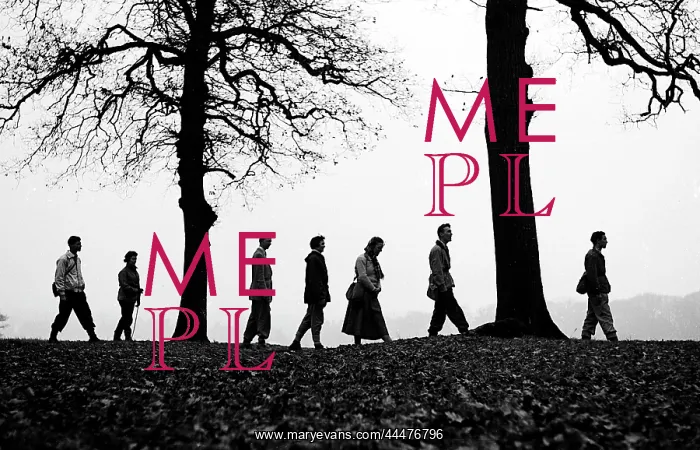 : Walkers on the brow of a hill making a silhouette : Walkers on the brow of a hill making a silhouette