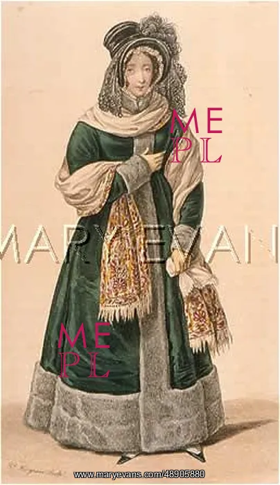 : WALKING DRESS 1820S : WALKING DRESS 1820S