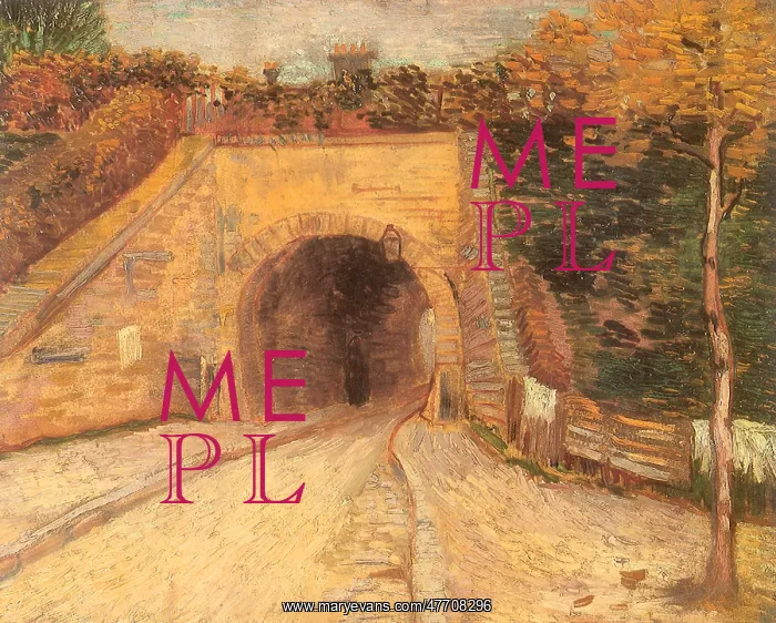 : Walking Through Viaduct, by Van Gogh : Walking Through Viaduct, by Van Gogh