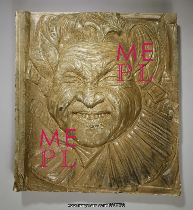 : Wall-covering : grotesque mask : Wall-covering : grotesque mask