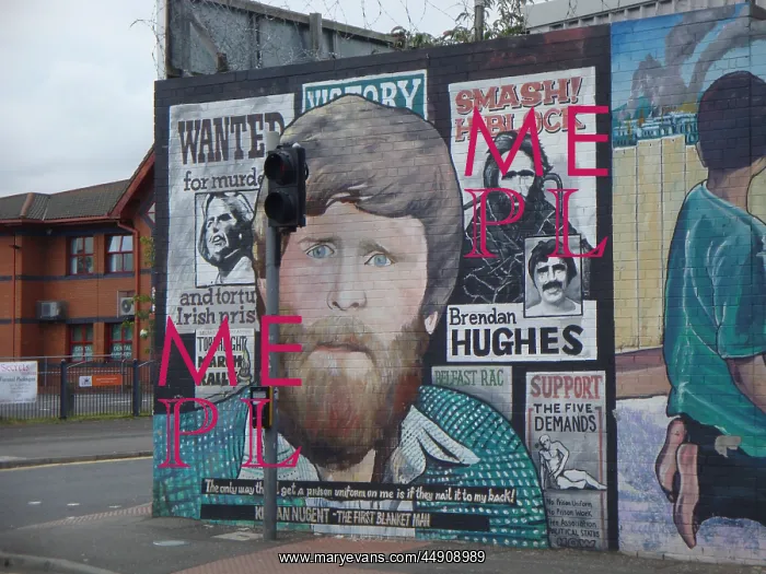 : Wall mural of K Nugent at Belfast : Wall mural of K Nugent at Belfast