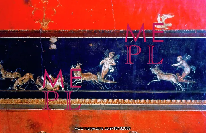 : Wall painting from the House of the Vetti, in : Wall painting from the House of the Vetti, in