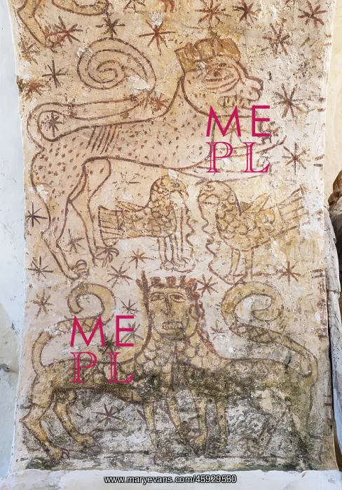 : Wall paintings, Eglise Notre-Dame de l'Assomption, France : Wall paintings, Eglise Notre-Dame de l'Assomption, France