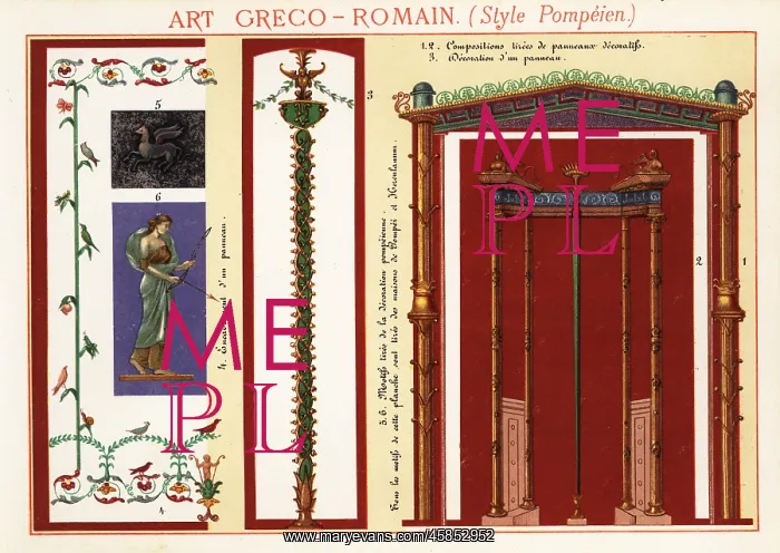 : Wall paintings, murals, panels and borders from : Wall paintings, murals, panels and borders from