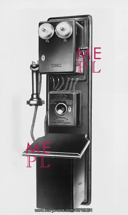 : Wall telephone made by General Electric for American : Wall telephone made by General Electric for American