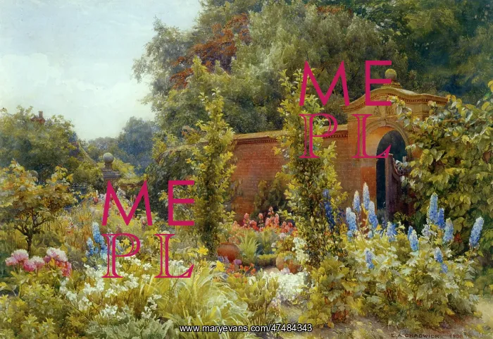 : Walled Garden in Summer : Walled Garden in Summer