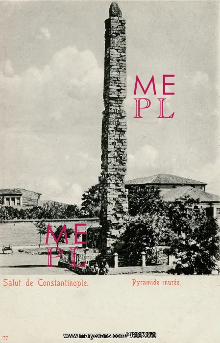 : Walled Obelisk - Sultanahmet Square, Istanbul, Turkey : Walled Obelisk - Sultanahmet Square, Istanbul, Turkey