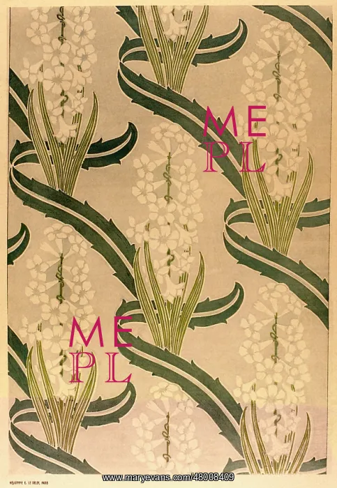 : Wallpaper design with lily of the valley : Wallpaper design with lily of the valley